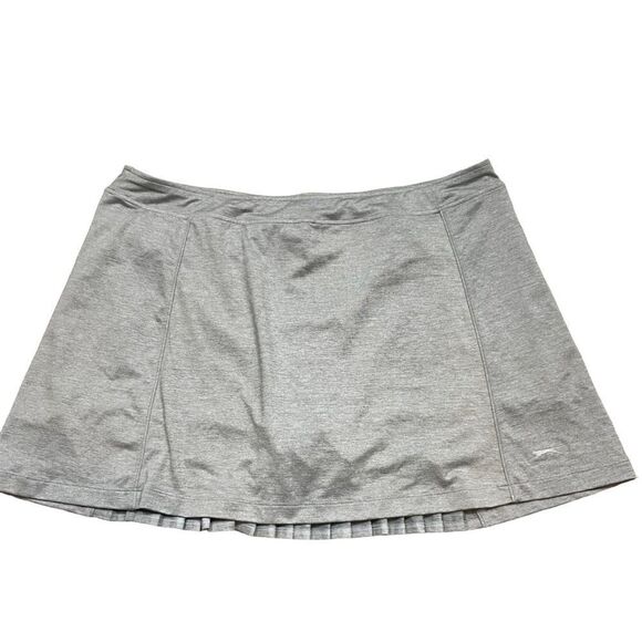 New without Tags Slazenger Ladies Grey Golf Skort With Pleated Back Hem Size XXL - Picture 1 of 12